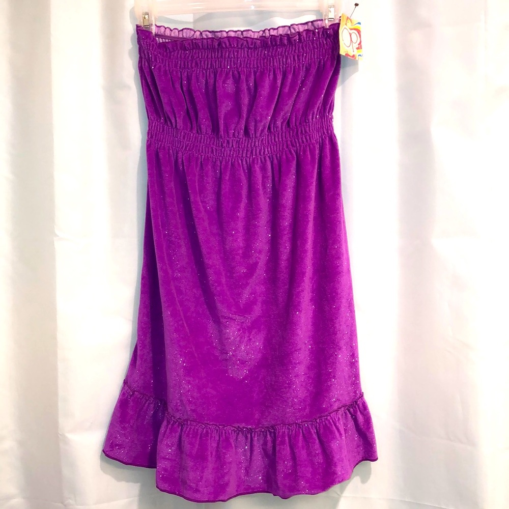 OP Small Velour Dress Cover Up (Tube Top Dress)
